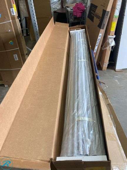 (1) New- Bali  Custom Classic Roman shade 75.5" x 96" Maze Color pattern (see photo for color and design) - Roller Auctions