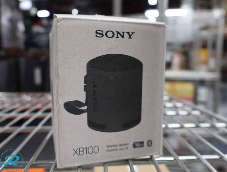 Sony - XB100 Compact Bluetooth Speaker - Black - Like New/Open Box - Roller Auctions