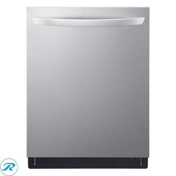 LG Top Control Wi-Fi Enabled Towel Bar Handle Dishwasher with 1-Hour Wash & Dry, QuadWash Pro, TrueSteam and Dynamic Heat Dry - Like New - $999 Retail, Dent on Back Left Bottom Panel Causing Bottom Rack To Be Hard To Push In - Roller Auctions