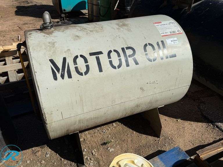 55 Gallon Oil Tank, Used for New 15W-40 Oil - Roller Auctions
