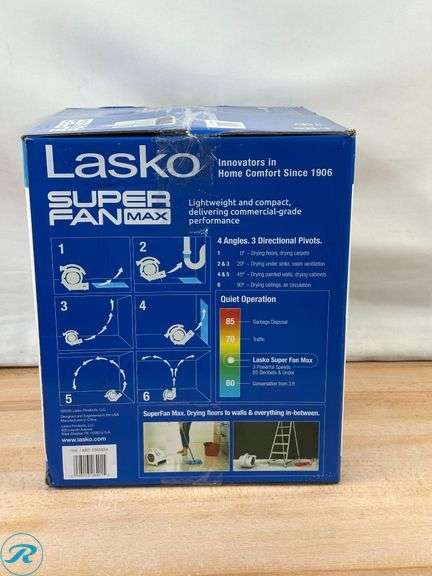 Lasko Super Fan Max Multi-Purpose Compact Air Mover - New - Roller Auctions