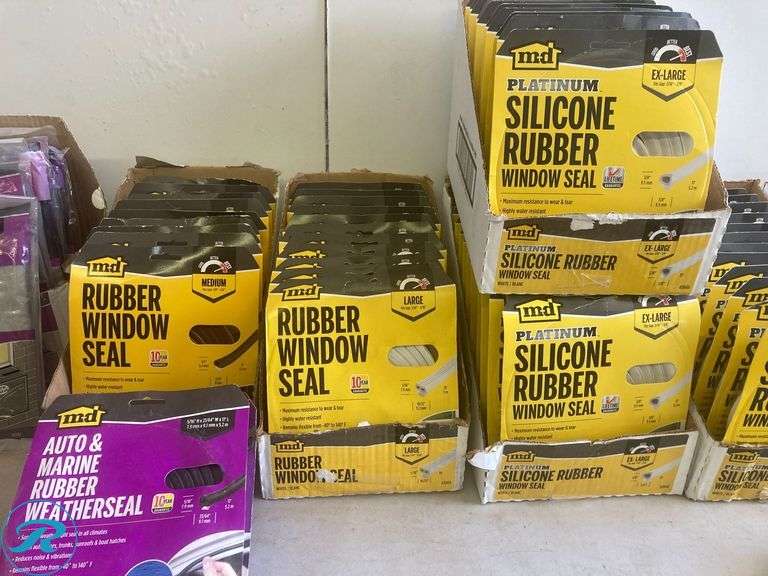 Assorted Home Improvement items (including weatherseals, window seals, air conditioner covers, hooks racks and organizers) - Roller Auctions