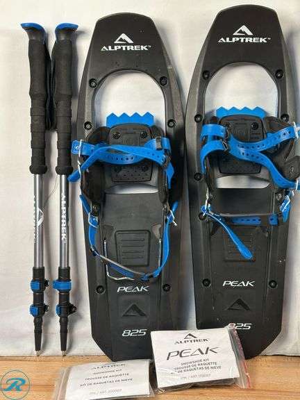 Alptrek: Peak Snowshoes and Trek Poles, 825- Used; (2) Trek Poles- Used - Roller Auctions