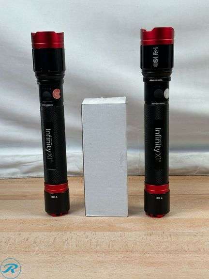 (2) Infinity X1 5000 Lumens Flashlight- Like New/ (1) Missing Accessories - Roller Auctions
