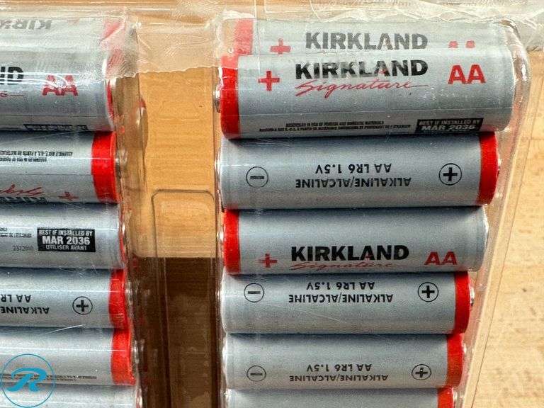 (2) Kirkland Signature Alkaline AA Batteries, 48-count - New - Open Box - Roller Auctions