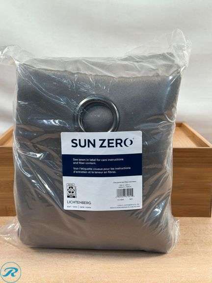 (2) Sunzero: Blackout Curtain, Lichtenberg, 2pk- Like New; SunSmart: Total Blackout Lined Panel Pair, Blue- Like New - Roller Auctions