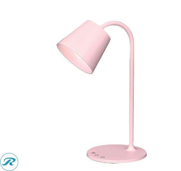 (2) Realspace™ Kessly LED Desk Lamp With USB Port, 17"H, Gray; Realspace™ Kessly LED Desk Lamp With USB Port, 17"H, Pink - Roller Auctions