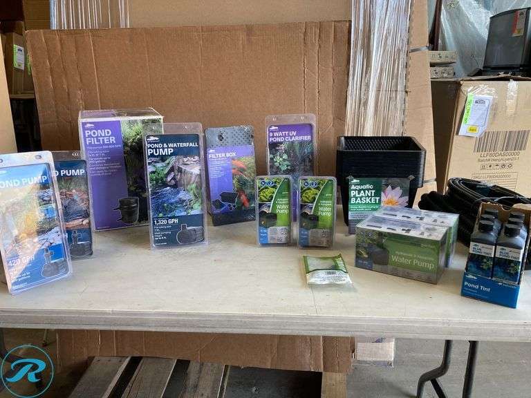 (25) New- Assorted Electric Submersible pond pump and supply - Roller Auctions
