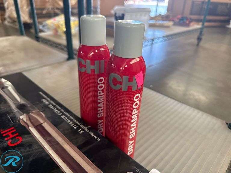 CHI XL Titanium Curling Iron and Two Bottles of CHI Dry Shampoo - Roller Auctions