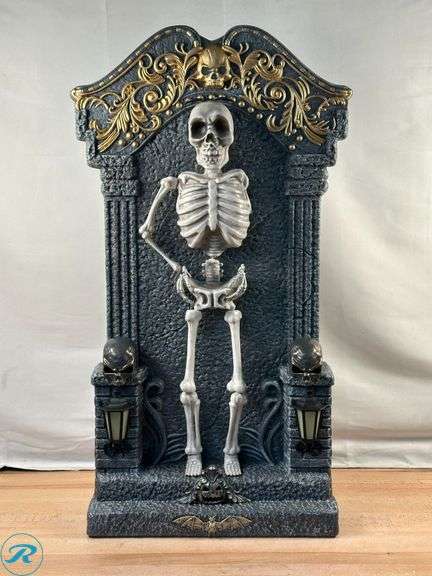 (3) Animated Tombstone with Skeleton- Used/ Not Functioning/ Damaged - Roller Auctions