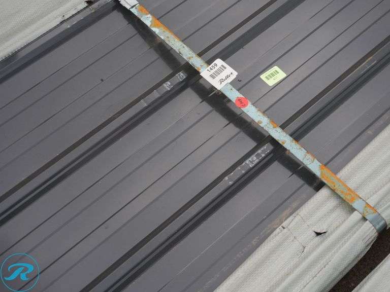 (50) New Sheets SKLP SKL50 Galvalume Steel Siding/Roofing, 12' (Top Panel Damaged) - Roller Auctions
