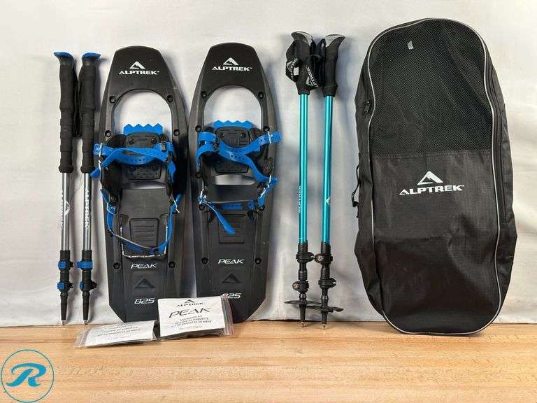 Alptrek: Peak Snowshoes and Trek Poles, 825- Used; (2) Trek Poles- Used - Roller Auctions