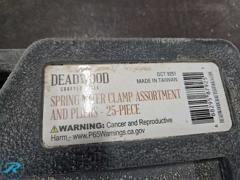 Deadwood Craftsmen 25-Piece Spring Hose Clamp Assortment and Pliers with Digital Caliper - Roller Auctions