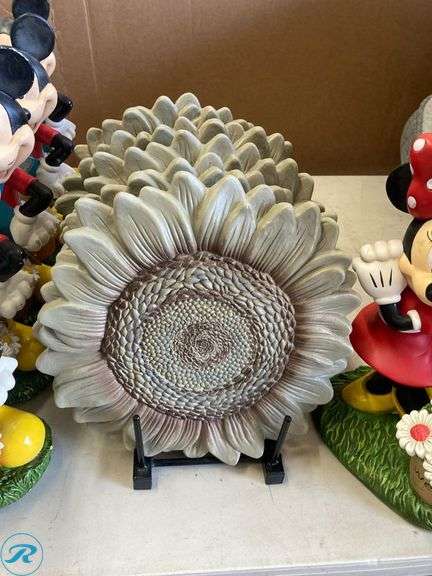 (13) New- Assorted Disney Green Gard Statue and Round Plastic stepping stone (some have scratches and 1 has damage see photos) - Roller Auctions