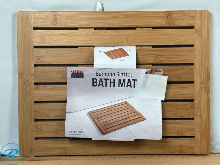 Seville: Bamboo Bath Mat- New; Kirkland Signature: Baby Wipes Fragrance Free, 700ct- Like New - Roller Auctions