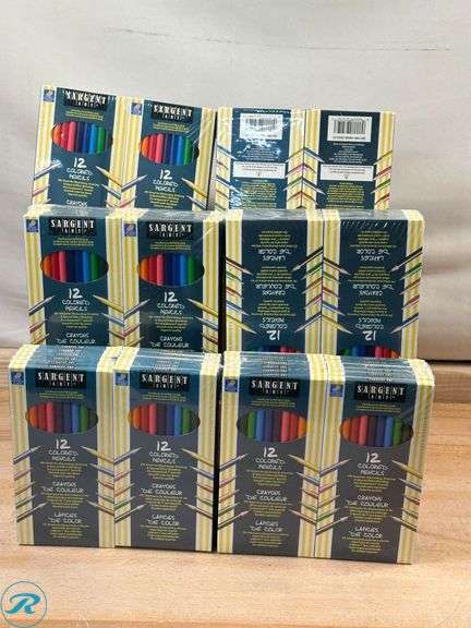 (72) Sargent Art Color Pencils, Assorted Colors, Box Of 12 - Roller Auctions