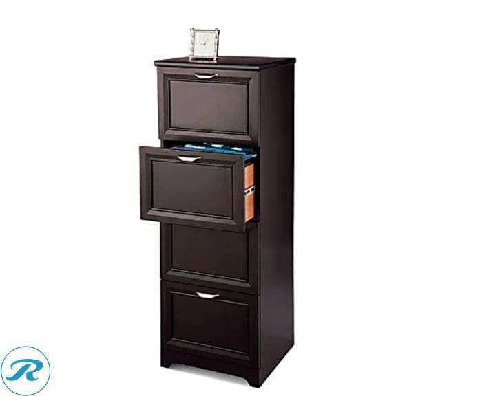 Realspace® Magellan 19”D Vertical 4-Drawer File Cabinet, Espresso - New - Roller Auctions