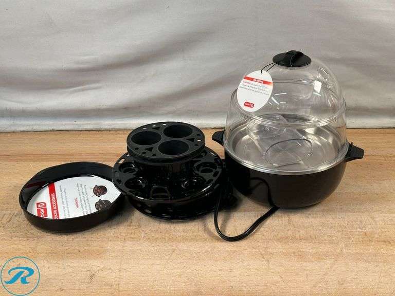 Dash: Multimaker Mini Maker system- New; Dash: Ultimate Deluxe Egg Cooker with Egg Bite Trays- New/ No Box - Roller Auctions