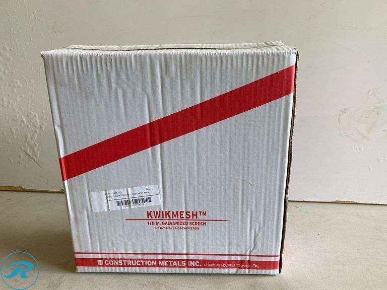(1) New- Gibraltar Building Products Kwikmesh 12-in x 240-in Gable Vent Screen - Roller Auctions