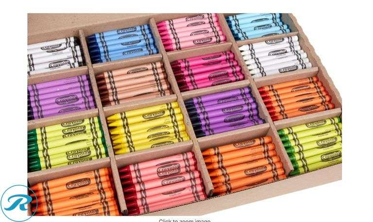 (2) Crayola®: Classpack® Standard Crayons, 16 Assorted Colors, Pack Of 800 Crayons- New - Roller Auctions