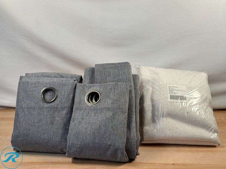 Sunzero: Lichtenberg Total Blackout Curtain- Like New; Silk Home: Haze Sheer Panel Pair Blackout Curtains, 2pk- New - Roller Auctions