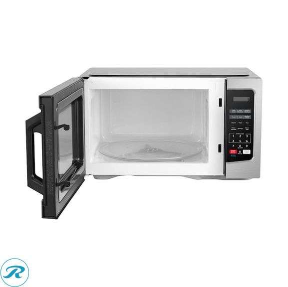 (1) New Open Box- Toshiba 1.1-cu ft Medium 1000 -Watt Countertop Microwave ( Stainless Steel ) - Roller Auctions