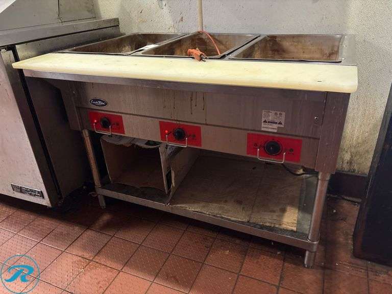 CookRite CSTE3 3-Bay Steam Table, Electric