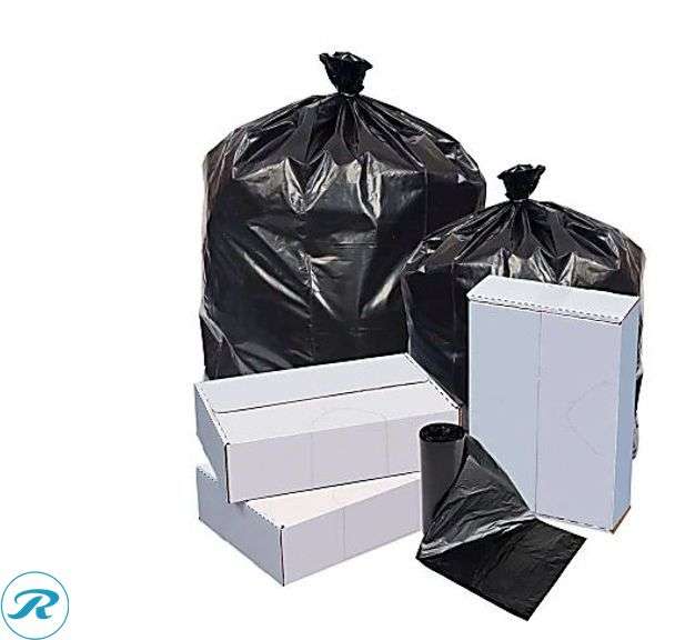 Highmark™ Linear Low Can Liners, 1.5-mil, 60 Gallons, 38" x 58", White, Box Of 100- New; Highmark™ Repro Trash Liners, 1.25 mil, 40 To 45 Gallons, 70% Recycled, Black, Box Of 100 Liners- New; Highmark™ Bio Star Compostable 1-mil Trash Can Liners, 32 Gallons, Green, Pack Of 150- New - Roller Auctions