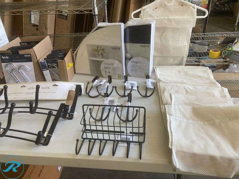 Assorted Home Improvement items (including weatherseals, window seals, air conditioner covers, hooks racks and organizers) - Roller Auctions