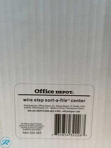 (5) Brenton Studio® Wire Step Sort-A-File™ Center, Black- New - Roller Auctions