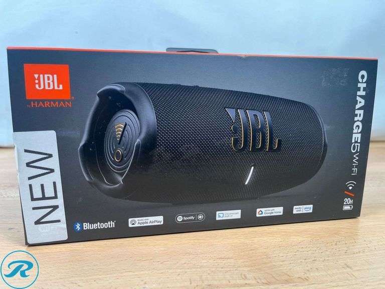 JBL Charge 5 Wi-Fi Portable Waterproof Speaker with Powerbank - New - Open Box - Roller Auctions