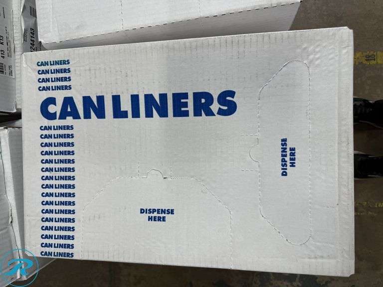 (3) Heritage Linear Low Density Health Care Can Liners, Soiled Linen, 30 gal, 1.3 mil, 30" x 43", Blue, 200/Carton (B6043PX) - New - Roller Auctions
