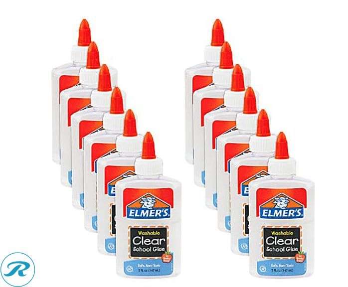 (3) Elmer's® Washable Clear School Glue. 5 Oz., Pack Of 12- New - Roller Auctions