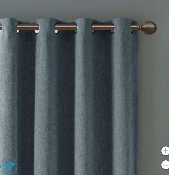(2) Sunzero: Blackout Curtain, Lichtenberg, 2pk- Like New; SunSmart: Total Blackout Lined Panel Pair, Blue- Like New - Roller Auctions