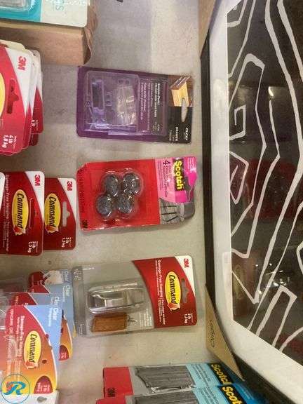 (230) New- Assorted home improvement items (clips, handing strips, drawer track, brick hangers, locking plug etc) - Roller Auctions