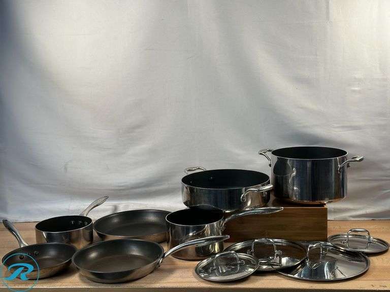 Masterclad: Pro Series-Plus TI-3, 11 piece Cookware set- Used - Roller Auctions