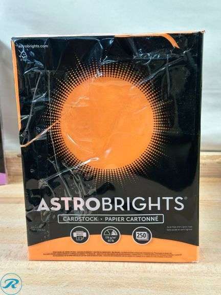 (4) Astrobrights® Color Multi-Use Printer & Copy Paper, Lemon- New/ Damaged Packaging; Astrobrights® Color Multi-Use Printer & Copy Paper, Cosmic Orange- New; Astrobrights® Color Multi-Use Printer & Copy Paper, Purple- New - Roller Auctions
