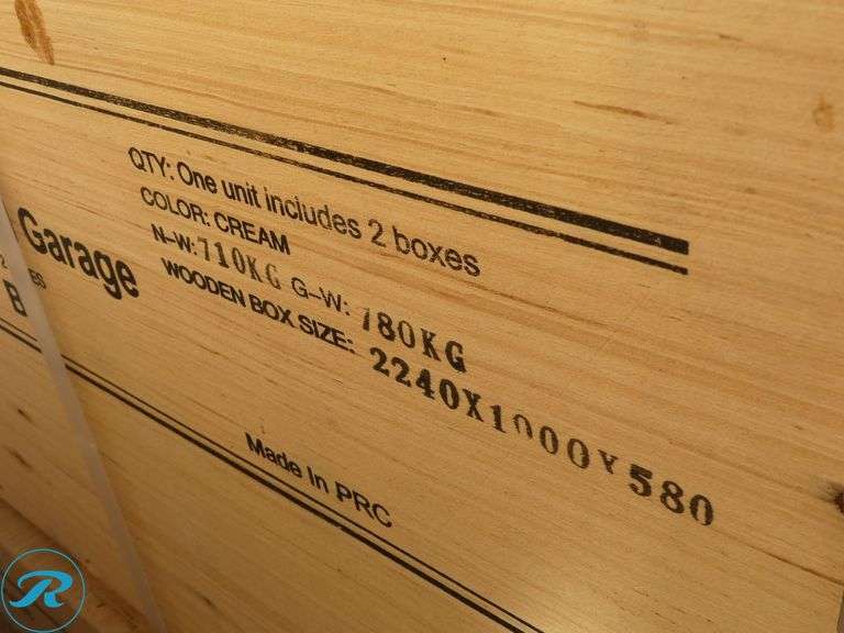 New KJ K4525 Double Garage Steel Barn Shed, 45' x 25' x 14' High - Roller Auctions