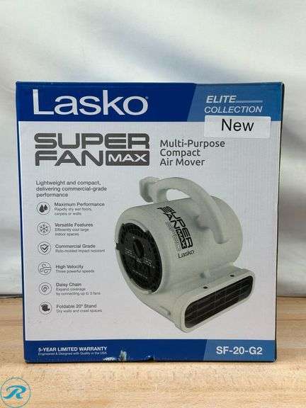 Lasko Super Fan Max Multi-Purpose Compact Air Mover - New - Roller Auctions