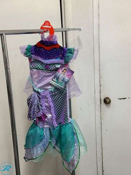 (2) Kid's Unicorn Costume, Age 5-6- (1) New,(1) Like New; Kid's Mermaid Costume- Like New - Roller Auctions
