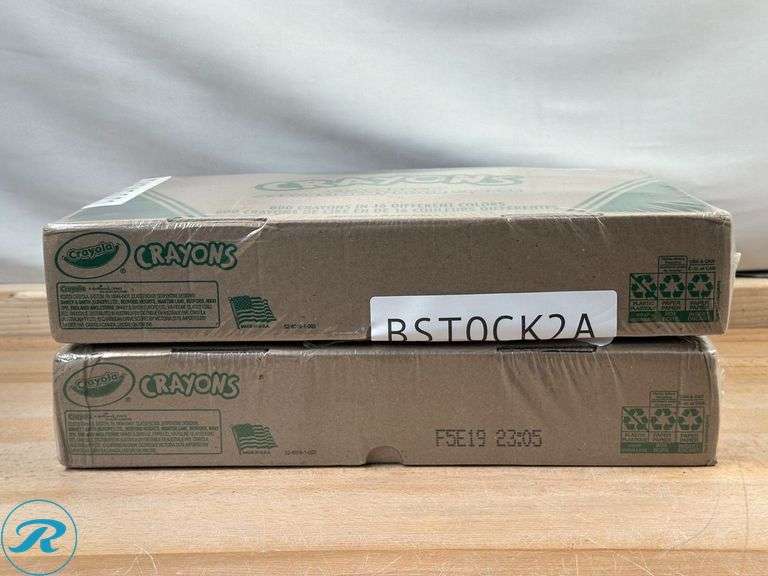 (2) Crayola®: Classpack® Standard Crayons, 16 Assorted Colors, Pack Of 800 Crayons- New - Roller Auctions