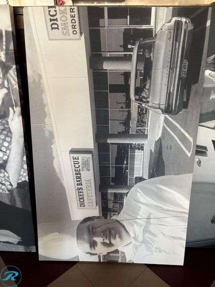 Dickies Wall Art Panels Featuring Barbecue and Guitar Themes - Roller Auctions