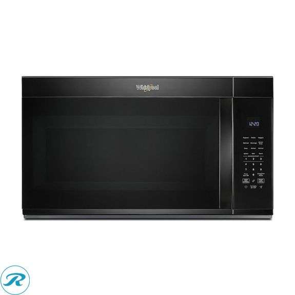 (1) New- Whirlpool 1.9-cu ft Over-the-Range Microwave with Sensor Cooking ( Black )