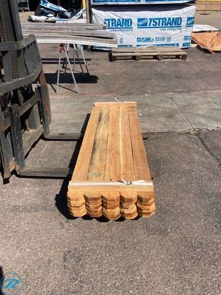(50) Cedar Dog Ear Fence Pickets 1" x 4" x 6' - Roller Auctions