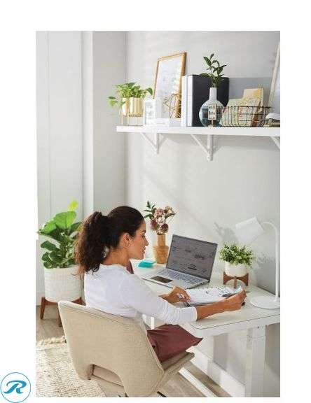 (3) Realspace™:  Kessly LED Desk Lamp With USB Port, 17"H, Gray- New - Roller Auctions