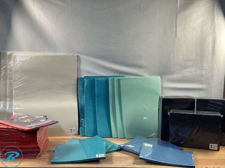 (37) Assorted Size & Color Construction Paper- New