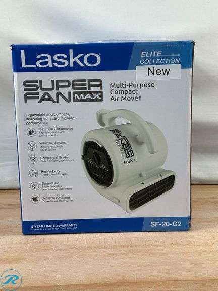 Lasko Super Fan Max Multi-Purpose Compact Air Mover - New - Roller Auctions