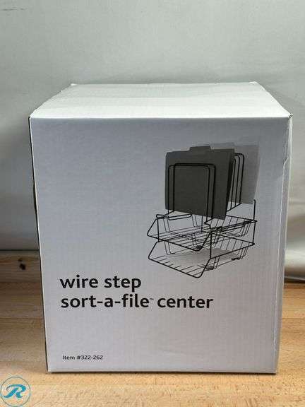 (5) Brenton Studio® Wire Step Sort-A-File™ Center, Black- New - Roller Auctions