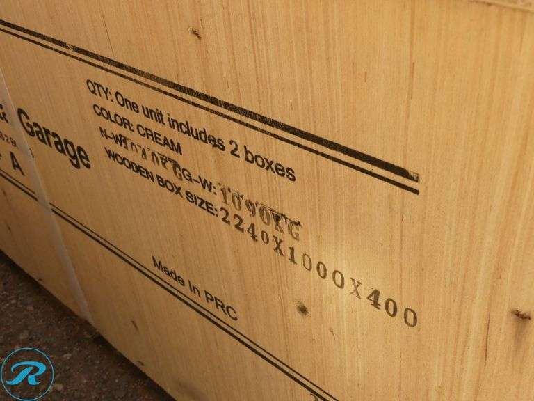 New KJ K4525 Double Garage Steel Barn Shed, 45' x 25' x 14' High - Roller Auctions