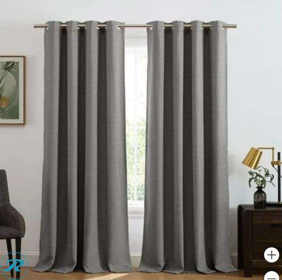 (2) Maxwell Total Blackout Window Curtains, 52” x 84”, 2-piece Set- (1) New, (1) Like New - Roller Auctions